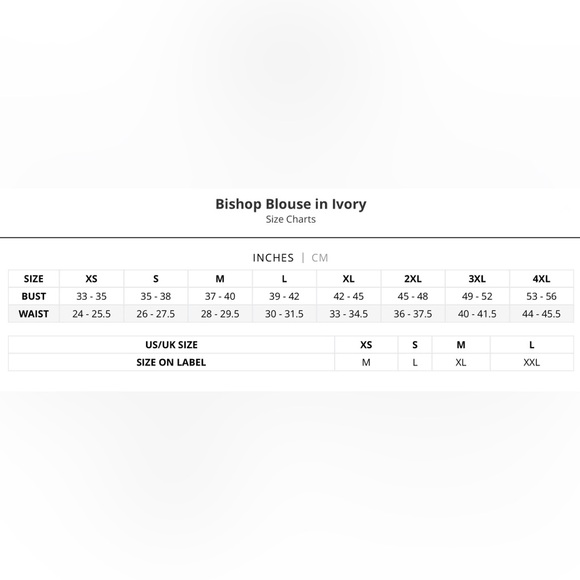 NEW La Femme En Noir Bishop Blouse Top in Ivory Small - Picture 5 of 5